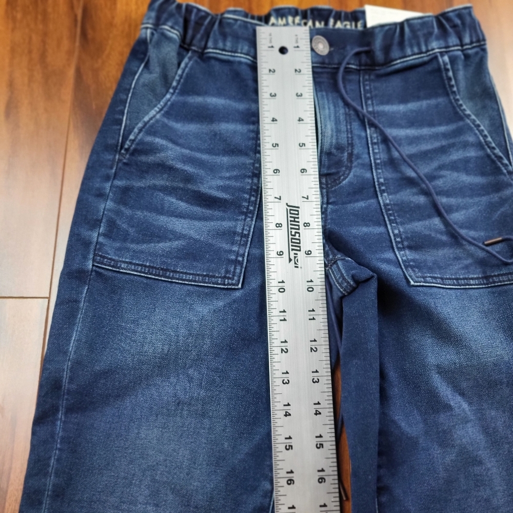American Eagle Joggers / Jeggings Womens sz 4 Denim Jeans Elastic Waist Pants - Picture 9 of 10